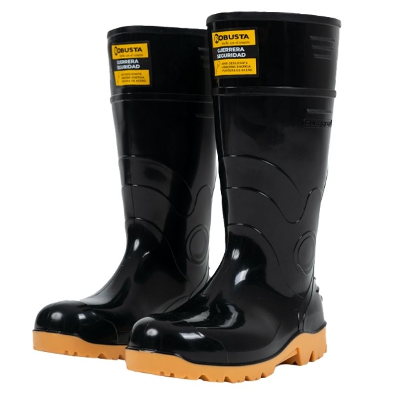 BOTA PVC GUERRERA AMARILLA/ BLANCA/ NEGRA AGUA